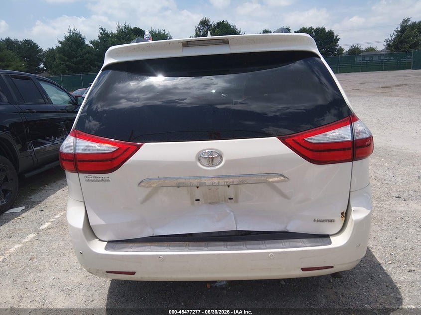 2015 Toyota Sienna VIN 5TDYK3DC8FS570692 IAAI salvage auction — REAR END, Salvage Title, sold $3,650 on 2026-07-22 (photo 6)