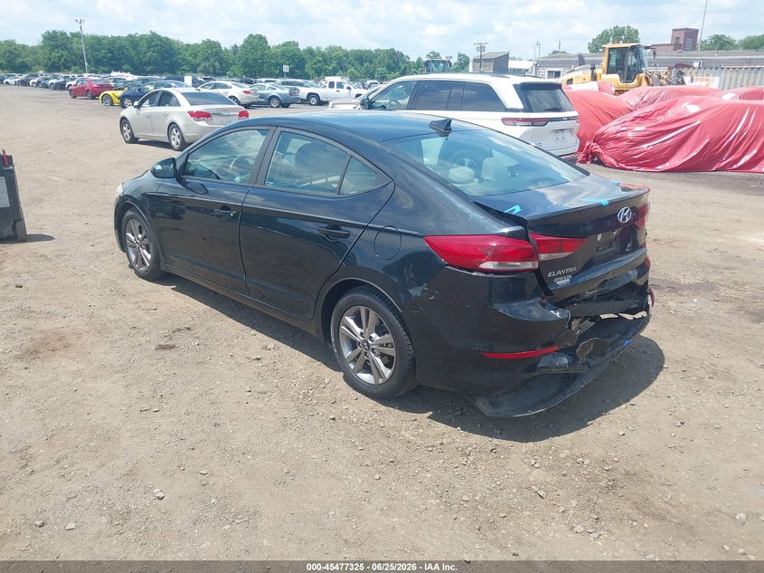 2018 Hyundai Elantra VIN KMHD84LF6JU547099 IAAI salvage auction — REAR END, Salvage Title, sold $25 on 2026-07-22 (photo 3)