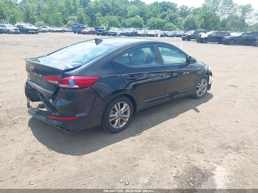 2018 Hyundai Elantra VIN KMHD84LF6JU547099 IAAI salvage auction — REAR END, Salvage Title, sold $25 on 2026-07-22 (photo 4)