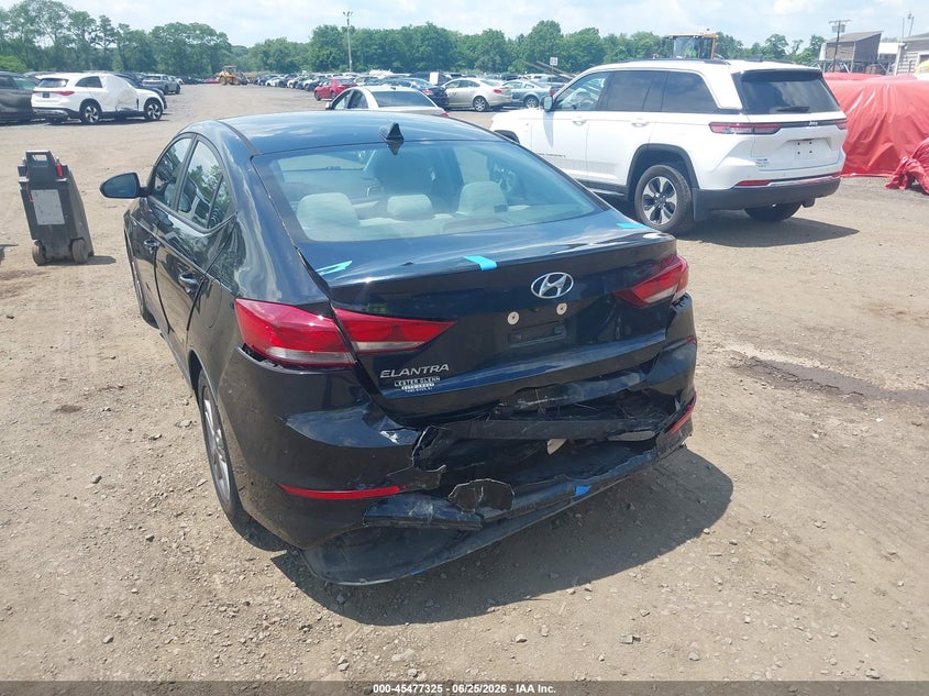 2018 Hyundai Elantra VIN KMHD84LF6JU547099 IAAI salvage auction — REAR END, Salvage Title, sold $25 on 2026-07-22 (photo 6)
