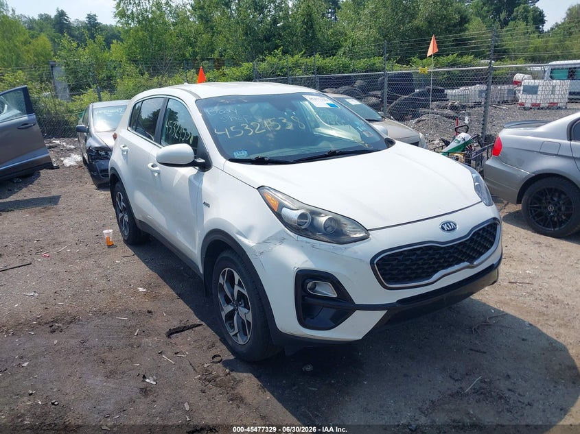 2020 Kia Sportage VIN KNDPMCAC1L7629405 IAAI salvage auction — LEFT SIDE, Salvage (Massachusetts), sold $4,950 on 2026-07-24 (photo 1)