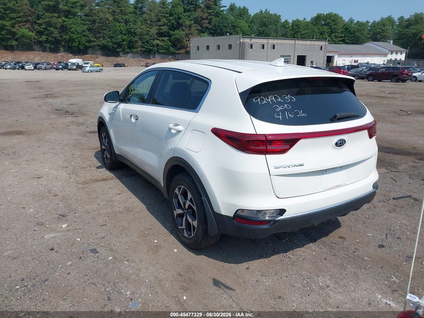 2020 Kia Sportage VIN KNDPMCAC1L7629405 IAAI salvage auction — LEFT SIDE, Salvage (Massachusetts), sold $4,950 on 2026-07-24 (photo 3)