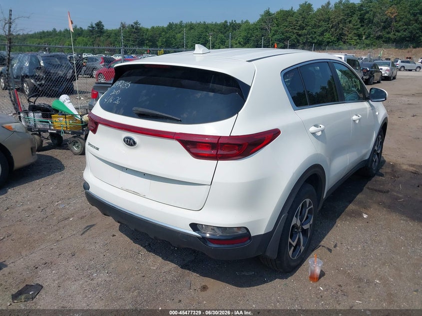 2020 Kia Sportage VIN KNDPMCAC1L7629405 IAAI salvage auction — LEFT SIDE, Salvage (Massachusetts), sold $4,950 on 2026-07-24 (photo 4)