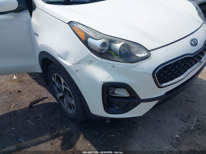 2020 Kia Sportage VIN KNDPMCAC1L7629405 IAAI salvage auction — LEFT SIDE, Salvage (Massachusetts), sold $4,950 on 2026-07-24 (photo 6)