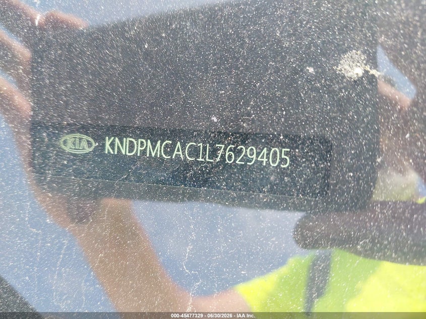 2020 Kia Sportage VIN KNDPMCAC1L7629405 IAAI salvage auction — LEFT SIDE, Salvage (Massachusetts), sold $4,950 on 2026-07-24 (photo 9)