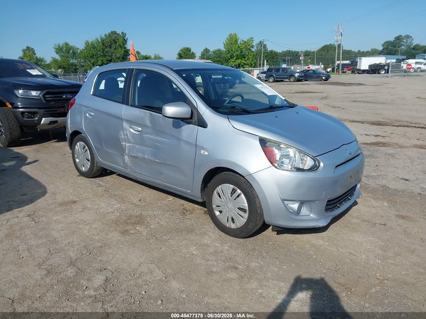 2015 Mitsubishi Mirage VIN ML32A3HJ5FH014381 IAAI salvage auction — RIGHT SIDE, Clear (Virginia), sold $475 on 2026-07-18 (photo 1)