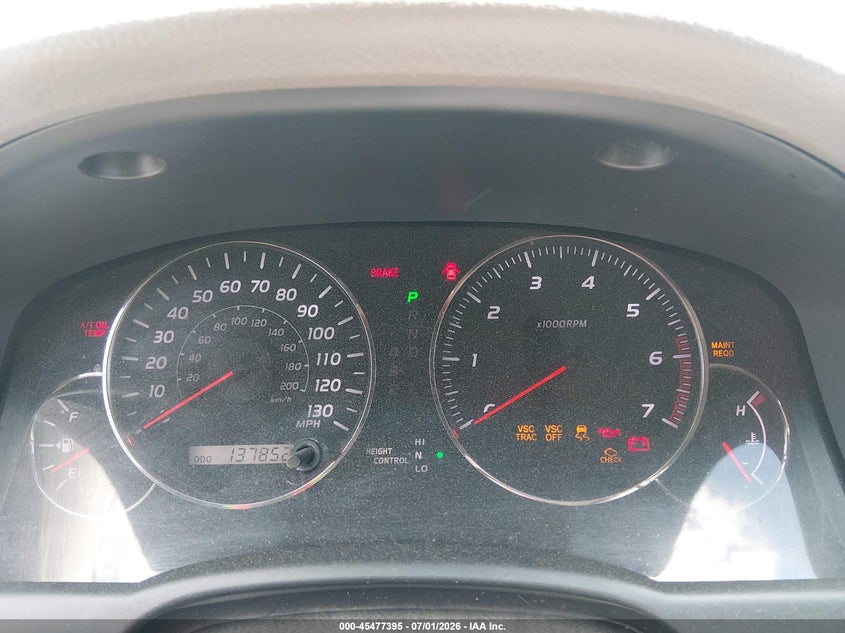 2005 Lexus Gx 470 VIN JTJBT20X950072022 IAAI salvage auction — NORMAL WEAR, Clear (Idaho), sold $5,950 on 2026-07-10 (photo 7)