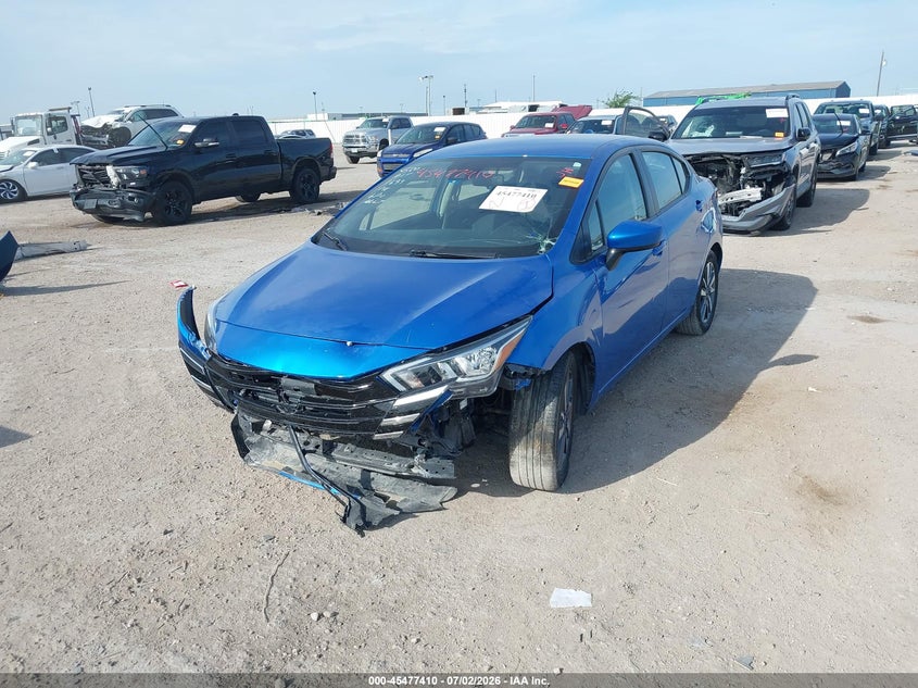 2023 Nissan Versa VIN 3N1CN8EVXPL838912 IAAI salvage auction — FRONT END, Salvage Title, sold $1,850 on 2026-08-02 (photo 2)