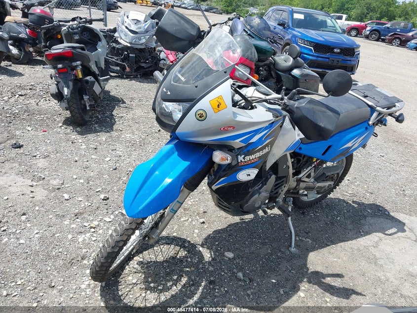 2008 Kawasaki Kl650 VIN JKAKLEE198DA07349 IAAI salvage auction — NORMAL WEAR, Clear (Pennsylvania), sold $700 on 2026-07-10 (photo 2)