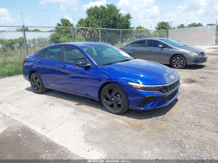 2026 Hyundai Elantra VIN KMHLM4DG9TU155459 IAAI salvage auction — RIGHT SIDE, Clear (Florida), sold $12,025 on 2026-07-11 (photo 1)