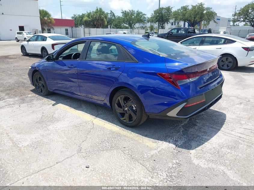 2026 Hyundai Elantra VIN KMHLM4DG9TU155459 IAAI salvage auction — RIGHT SIDE, Clear (Florida), sold $12,025 on 2026-07-11 (photo 3)