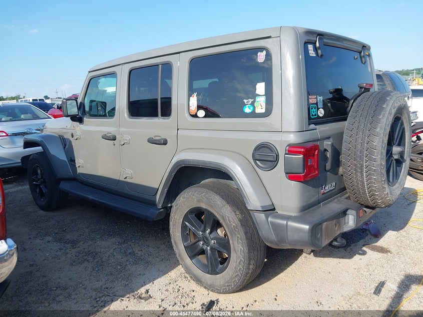 2021 Jeep Wrangler unlimited VIN 1C4HJXENXMW563976 IAAI salvage auction — FRONT END, Salvage (Oklahoma), sold $12,250 on 2026-09-29 (photo 3)