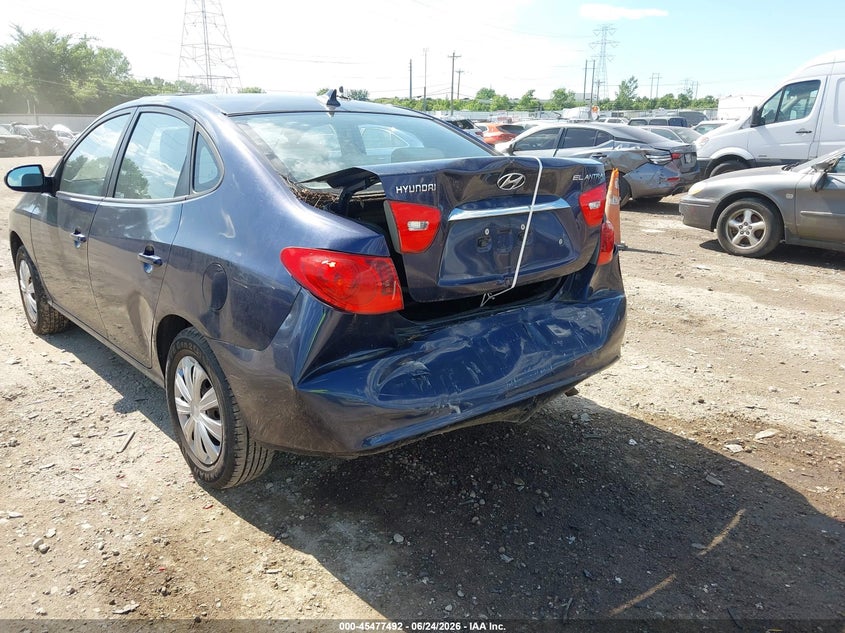 2010 Hyundai Elantra VIN KMHDU4AD3AU108598 IAAI salvage auction — REAR END, Salvage (Ohio), sold $150 on 2026-07-23 (photo 6)