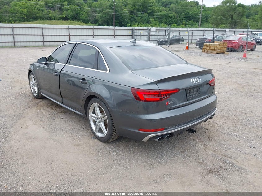 2018 Audi S4 VIN WAUC4BF49JA011871 IAAI salvage auction — WATER/FLOOD, Salvage (Iowa), sold $5,050 on 2026-08-01 (photo 3)