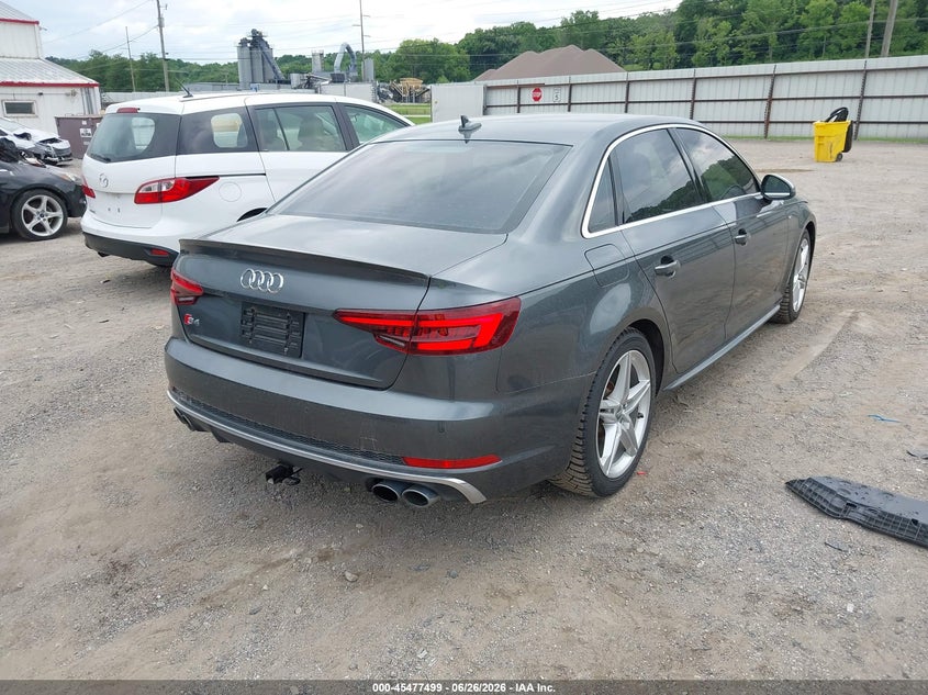 2018 Audi S4 VIN WAUC4BF49JA011871 IAAI salvage auction — WATER/FLOOD, Salvage (Iowa), sold $5,050 on 2026-08-01 (photo 4)