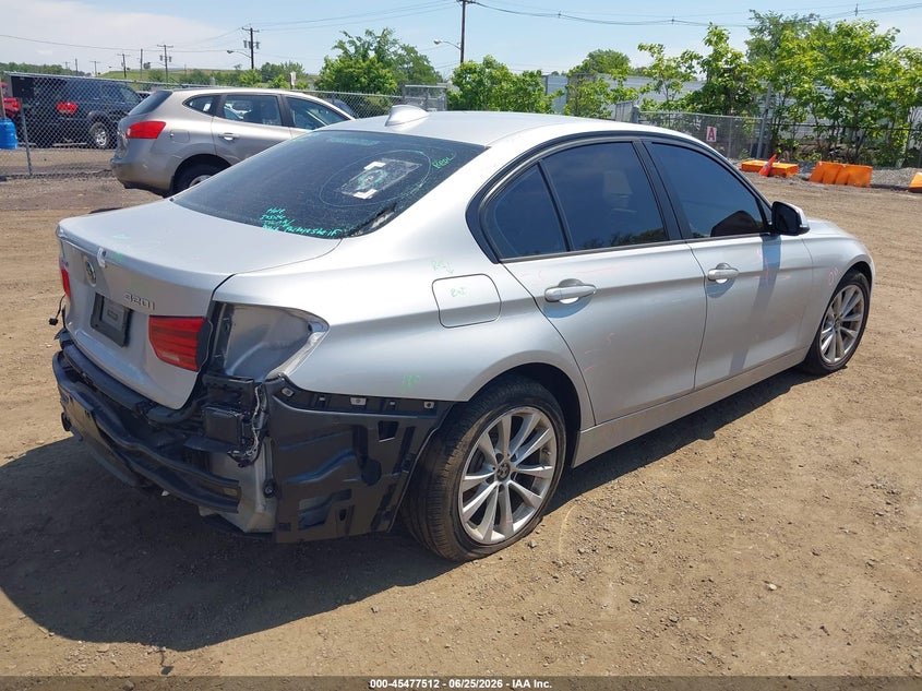 2018 BMW 3er VIN WBA8A3C51JA357995 IAAI salvage auction — FRONT END, Salvage (New Jersey), sold $3,550 on 2026-08-10 (photo 4)