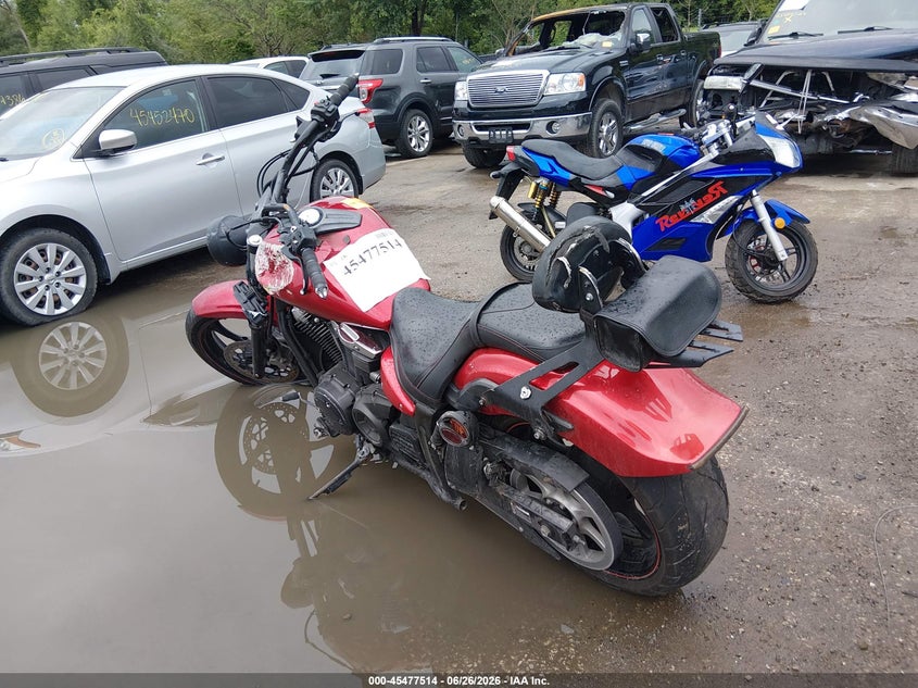 2013 Yamaha Xv VIN JYAVP33EXDA007009 IAAI salvage auction — LEFT SIDE, Salvage (Missouri), sold $1,100 on 2026-07-29 (photo 3)