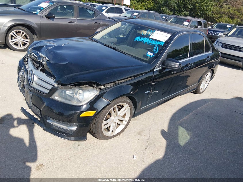 2012 Mercedes-benz C-klasse VIN WDDGF4HB1CA628650 IAAI salvage auction — NORMAL WEAR, Original (Texas), sold $275 on 2026-07-06 (photo 2)