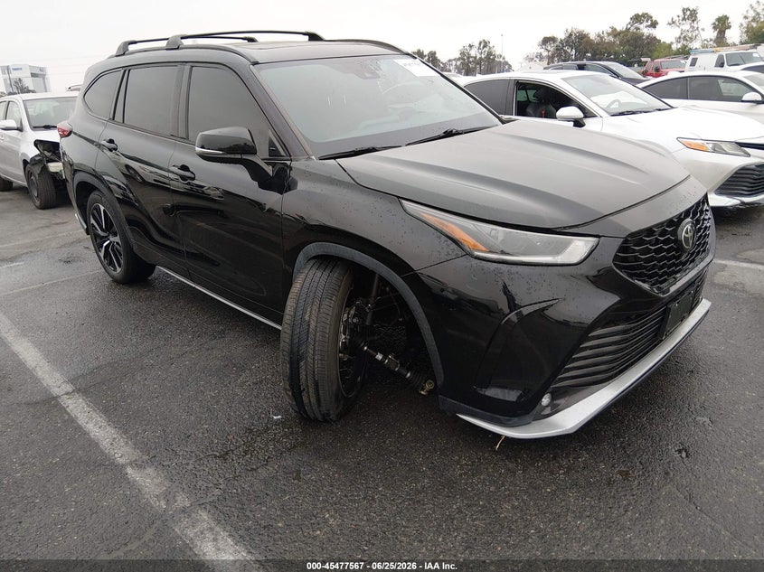 2021 Toyota Highlander VIN 5TDJZRAHXMS057649 IAAI salvage auction — SIDE, Salvage (California), sold $14,100 on 2026-07-16 (photo 1)