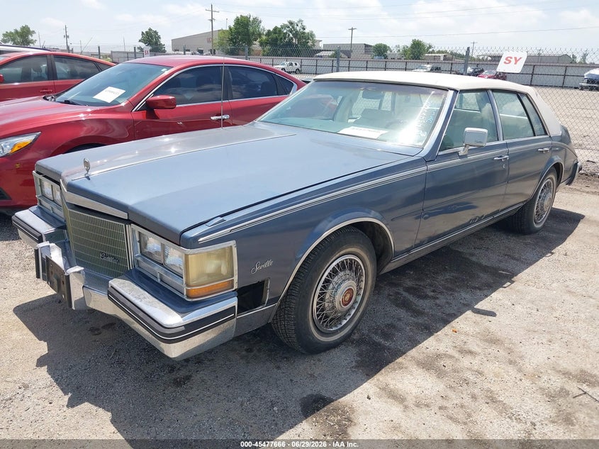 1984 Cadillac Seville VIN 1G6AS6982EE822919 IAAI salvage auction — NORMAL WEAR, Clear (Oklahoma), sold $1,850 on 2026-07-07 (photo 2)