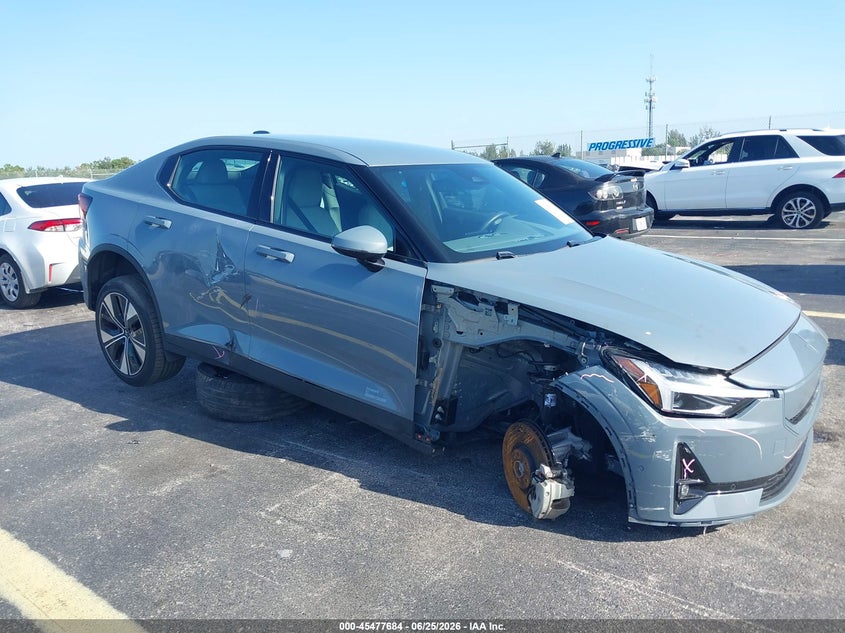 2024 Polestar 2 VIN YSMFD3KA8RL235400 IAAI salvage auction — SIDE, Salvage Title, sold $5,500 on 2026-08-13 (photo 1)