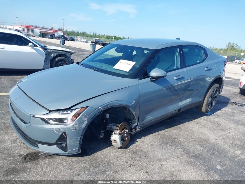 2024 Polestar 2 VIN YSMFD3KA8RL235400 IAAI salvage auction — SIDE, Salvage Title, sold $5,500 on 2026-08-13 (photo 2)