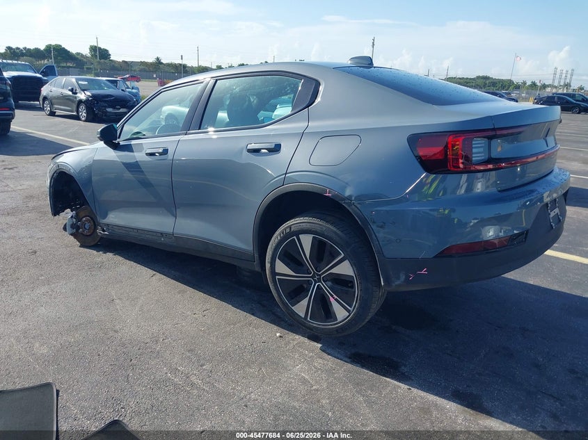 2024 Polestar 2 VIN YSMFD3KA8RL235400 IAAI salvage auction — SIDE, Salvage Title, sold $5,500 on 2026-08-13 (photo 3)