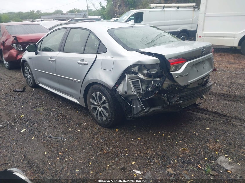 2021 Toyota Corolla VIN JTDEAMDE2MJ000520 IAAI salvage auction — REAR END, Salvage Title, sold $5,200 on 2026-07-15 (photo 3)