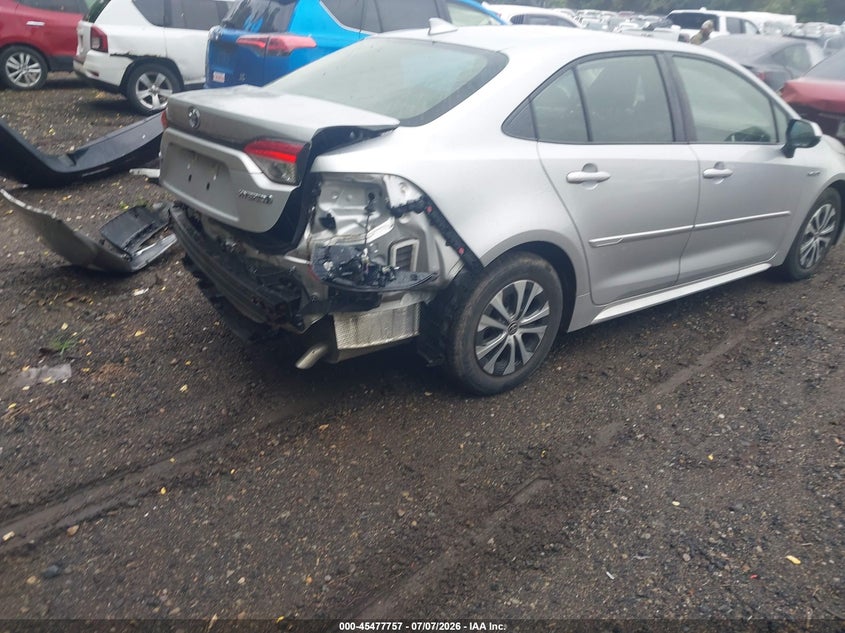 2021 Toyota Corolla VIN JTDEAMDE2MJ000520 IAAI salvage auction — REAR END, Salvage Title, sold $5,200 on 2026-07-15 (photo 4)