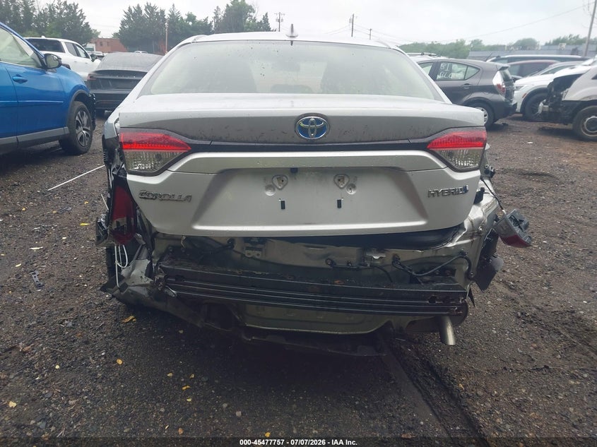 2021 Toyota Corolla VIN JTDEAMDE2MJ000520 IAAI salvage auction — REAR END, Salvage Title, sold $5,200 on 2026-07-15 (photo 6)