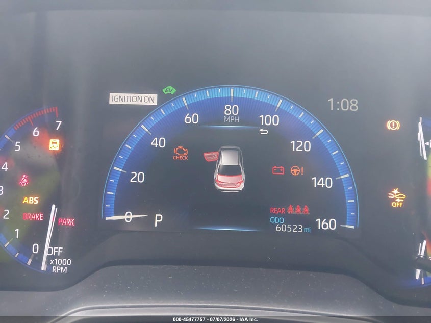 2021 Toyota Corolla VIN JTDEAMDE2MJ000520 IAAI salvage auction — REAR END, Salvage Title, sold $5,200 on 2026-07-15 (photo 7)