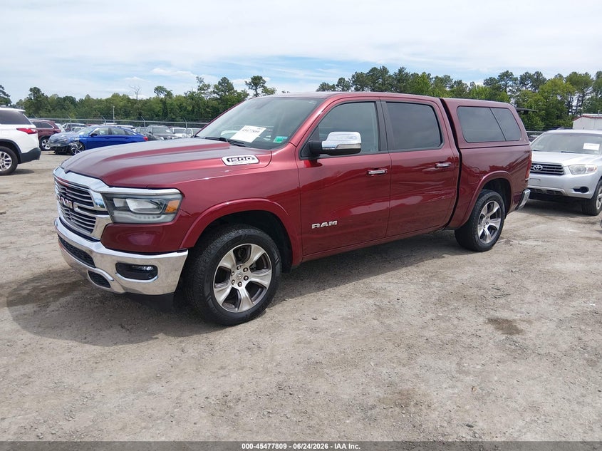 2021 Ram 1500 VIN 1C6SRFJT8MN736629 IAAI salvage auction — EXTERIOR BURN, Salvage Title, sold $13,200 on 2026-07-26 (photo 2)