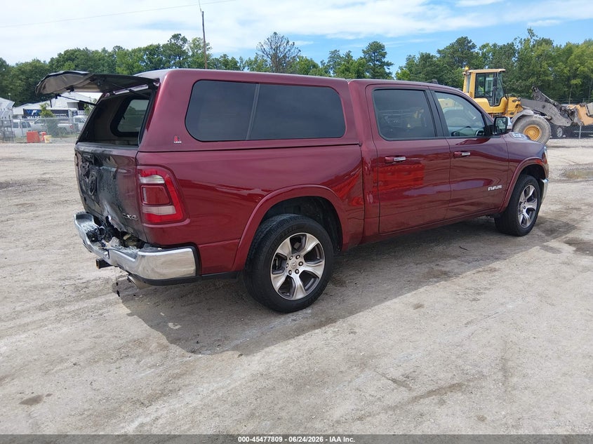 2021 Ram 1500 VIN 1C6SRFJT8MN736629 IAAI salvage auction — EXTERIOR BURN, Salvage Title, sold $13,200 on 2026-07-26 (photo 4)