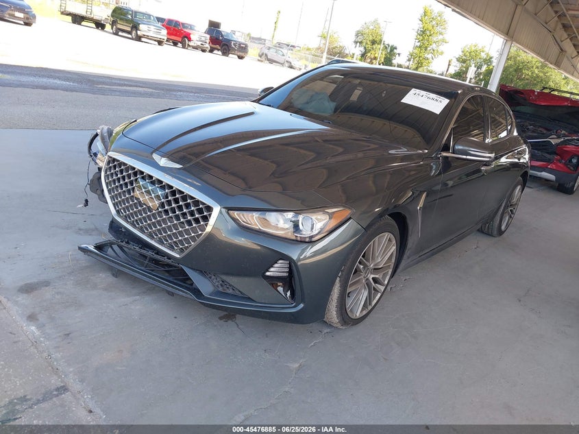 2020 Genesis G70 VIN KMTG64LA4LU048737 IAAI salvage auction — RIGHT FRONT, Rebuildable (Florida), sold $3,250 on 2026-09-04 (photo 2)