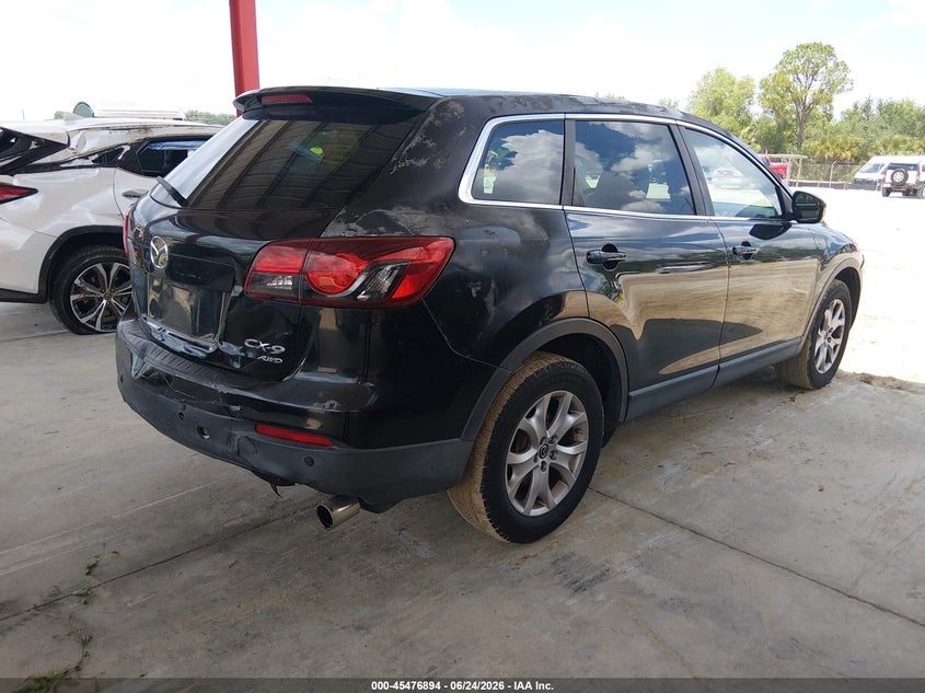 2014 Mazda Cx-9 VIN JM3TB3CV1E0434538 IAAI salvage auction — REAR END, Salvage Title, sold $525 on 2026-07-21 (photo 4)