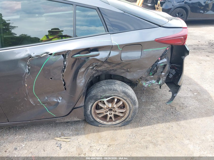 2017 Toyota Prius VIN JTDKARFP1H3043108 IAAI salvage auction — LEFT REAR, Salvage - Greater Than 75% (Maryland), sold $3,975 on 2026-07-28 (photo 6)