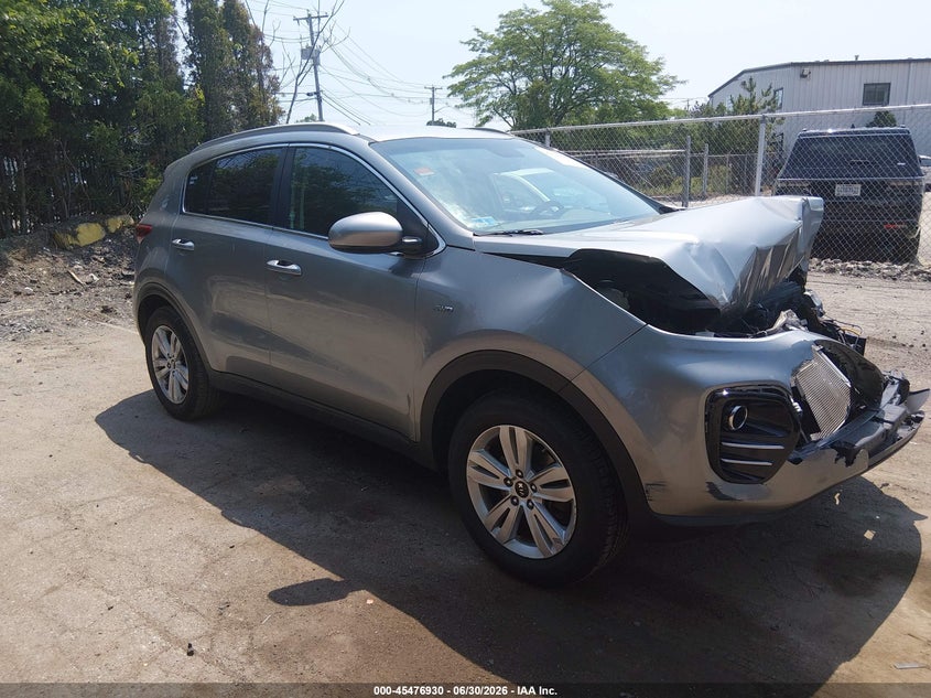 2019 Kia Sportage VIN KNDPMCAC6K7607253 IAAI salvage auction — FRONT END, Salvage Title, sold $1,500 on 2026-07-25 (photo 1)