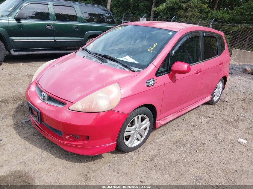 2007 Honda Fit VIN JHMGD38667S055093 IAAI salvage auction — FRONT END, Salvage - Greater Than 75% (Maryland), sold $1,100 on 2026-07-09 (photo 2)