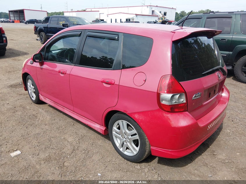 2007 Honda Fit VIN JHMGD38667S055093 IAAI salvage auction — FRONT END, Salvage - Greater Than 75% (Maryland), sold $1,100 on 2026-07-09 (photo 3)