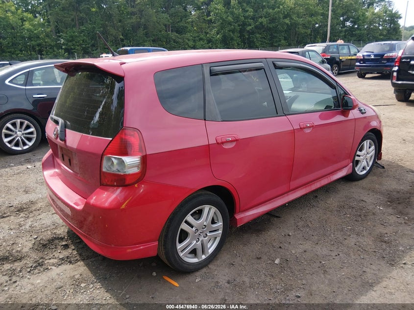 2007 Honda Fit VIN JHMGD38667S055093 IAAI salvage auction — FRONT END, Salvage - Greater Than 75% (Maryland), sold $1,100 on 2026-07-09 (photo 4)