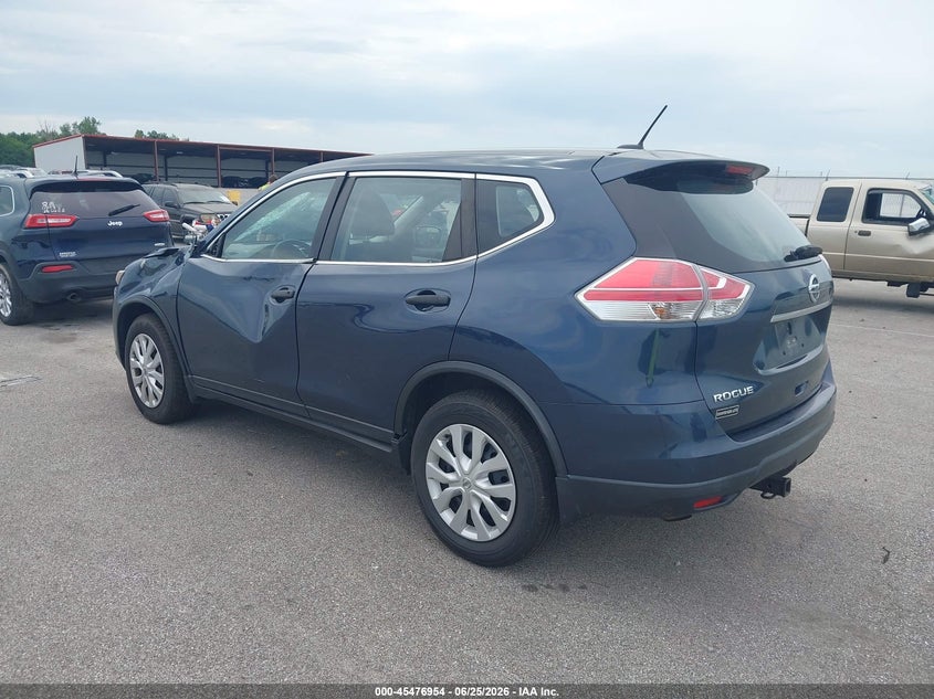 2016 Nissan Rogue VIN KNMAT2MVXGP617341 IAAI salvage auction — FRONT END, Clear (Indiana), sold $1,350 on 2026-07-23 (photo 3)