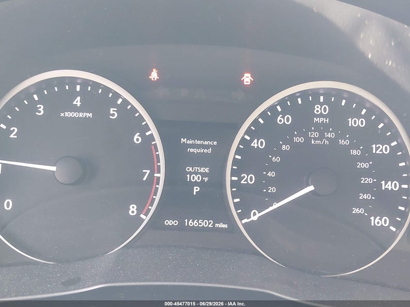 2015 Lexus ES VIN JTHBK1GG7F2208111 IAAI salvage auction — FRONT END, Original (Texas), sold $3,650 on 2026-08-01 (photo 7)