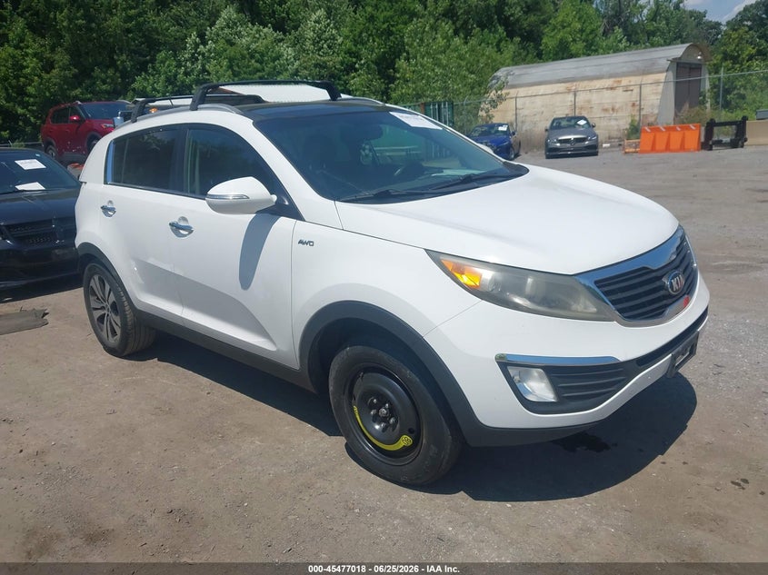 2013 Kia Sportage VIN KNDPCCA21D7389218 IAAI salvage auction — REAR END, Salvage - Greater Than 75% (Maryland), sold $1,900 on 2026-07-09 (photo 1)