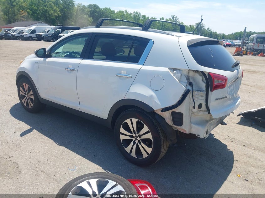 2013 Kia Sportage VIN KNDPCCA21D7389218 IAAI salvage auction — REAR END, Salvage - Greater Than 75% (Maryland), sold $1,900 on 2026-07-09 (photo 3)
