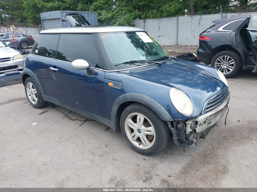 2006 Mini Cooper VIN WMWRC33576TJ79553 IAAI salvage auction — FRONT END, Mv-907A (New York), sold $375 on 2026-07-09 (photo 1)