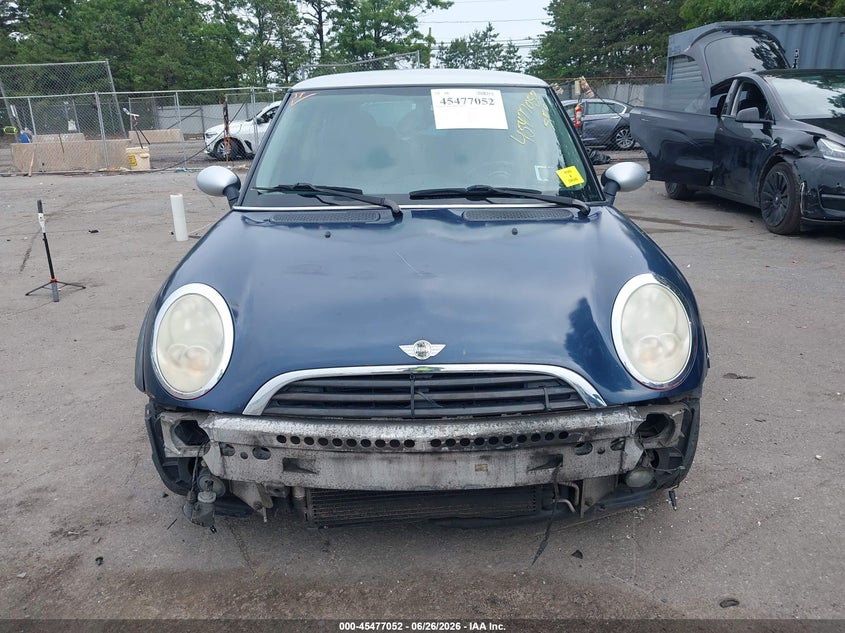 2006 Mini Cooper VIN WMWRC33576TJ79553 IAAI salvage auction — FRONT END, Mv-907A (New York), sold $375 on 2026-07-09 (photo 6)