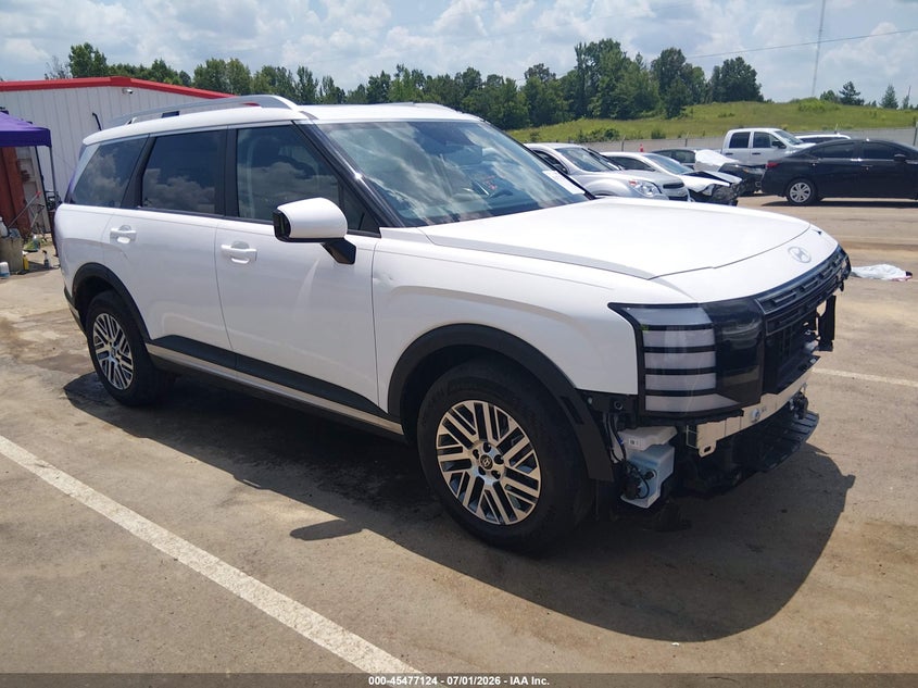 2026 Hyundai Palisade VIN KM8RG5S2XTU025575 IAAI salvage auction — FRONT END, Salvage (Mississippi), sold $19,800 on 2026-07-23 (photo 1)
