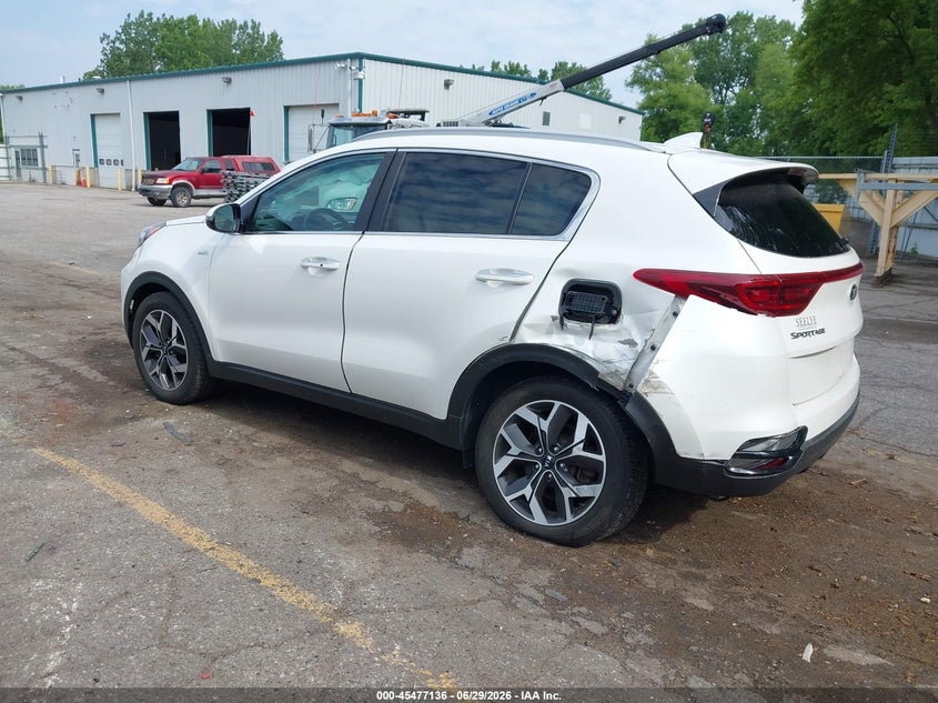 2020 Kia Sportage VIN KNDPNCAC5L7741590 IAAI salvage auction — LEFT REAR, Salvage Title, sold $3,750 on 2026-07-30 (photo 3)