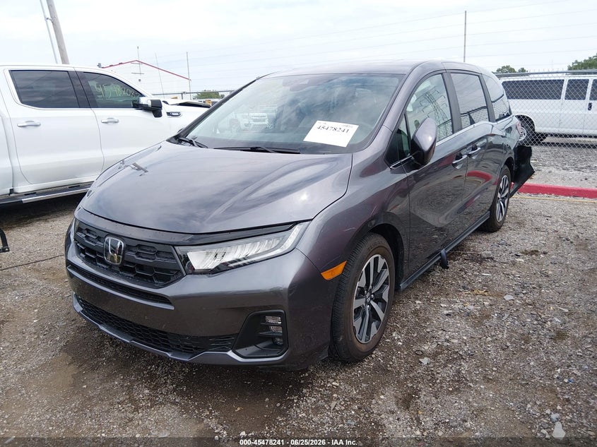 2025 Honda Odyssey VIN 5FNRL6H66SB047600 IAAI salvage auction — REAR END, Salvage (Indiana), sold $13,700 on 2026-07-29 (photo 2)