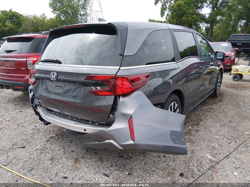 2025 Honda Odyssey VIN 5FNRL6H66SB047600 IAAI salvage auction — REAR END, Salvage (Indiana), sold $13,700 on 2026-07-29 (photo 4)